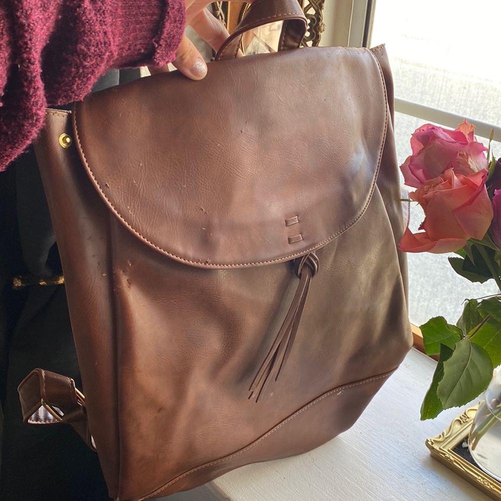 Large Brown Backpack - image 1